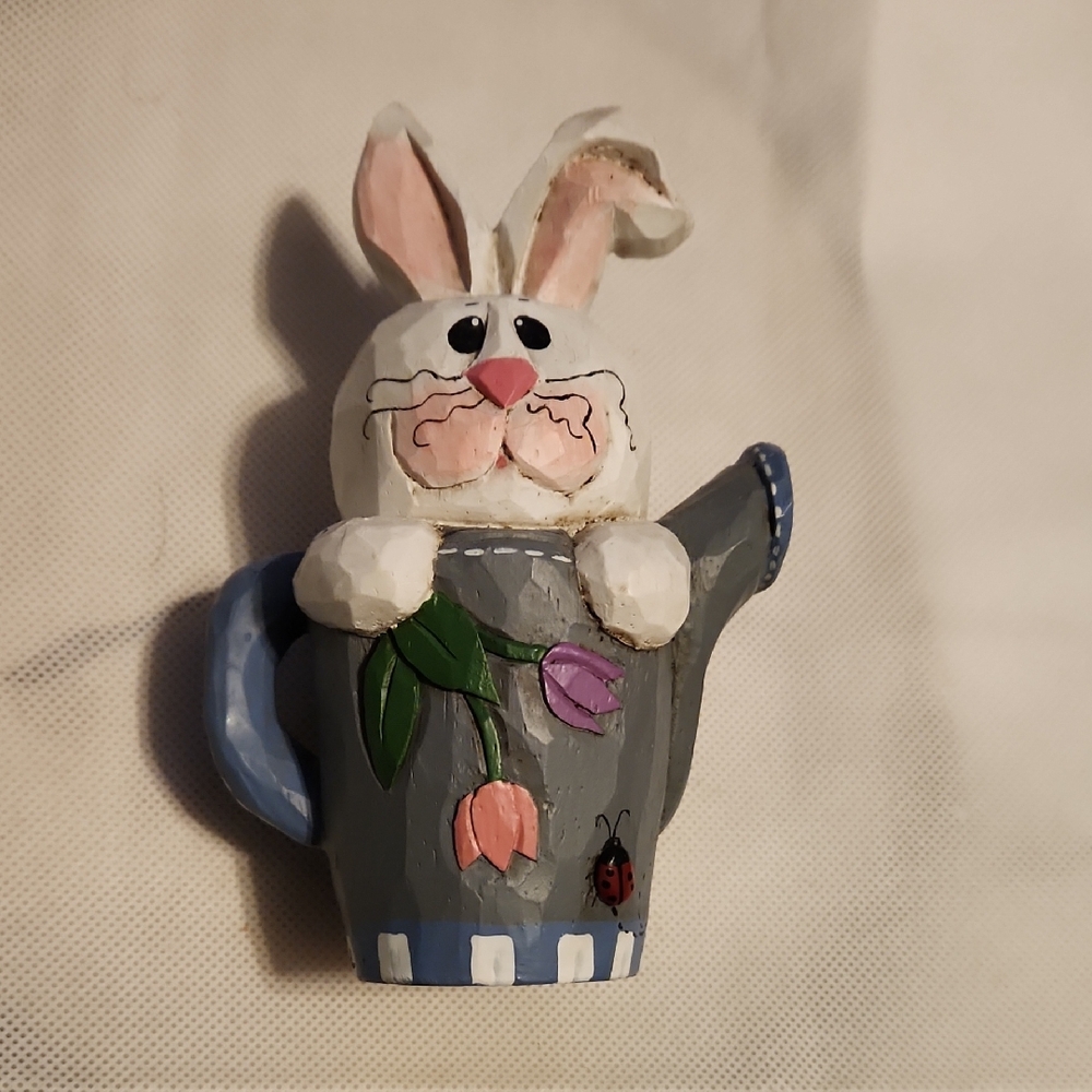 Midwest Of Cannon Falls Bunny In Watering Can Decoration
